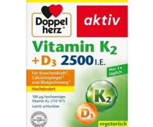 Vitamine K2 + D3 2500 UI 30 Comprimés, Doppelherz