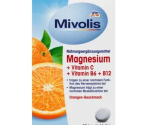 Magnésium + vitamine C + vitamine B6 + B12, 30 pastilles, Mivolis