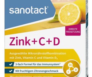 Zinc + C + D, 20 Pastilles, Sanotact