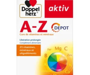 DOPPEL HERZ – Aktiv A-Z Depot Cure de Vitamines et Mineraux – 30 Comprimes