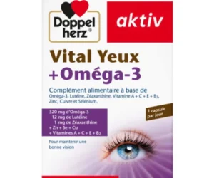 DOPPEL HERZ – Aktiv Vital Yeux et Omega-3 Bonne Vision – 30 Capsules