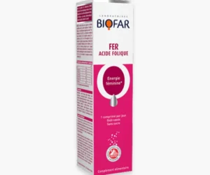 BIOFAR – Fer Acide Folique Energie Feminine Effervescents – 20 Comprimes