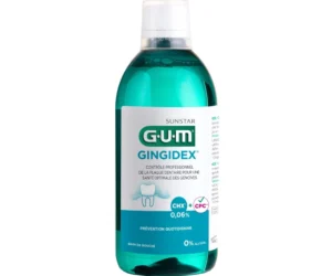 GUM – Gingidex Bain de Bouche 0.06% CHX + CPC sans Alcool – 300ml