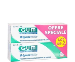 GUM – Dentifrice Original White 75ml Lot de 2