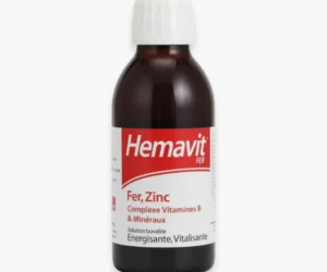 VITABIOTICS – Hemavit Liquid Fer, Zinc Complexe Vitamines B et Mineraux – 200ml