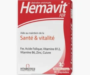 VITABIOTICS – Hemavit Fer Sante et Vitalite – 30 Comprimes